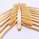 Cepillo De Dientes De Bambú Natural De Alta Calidad, 30 Pzas