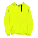 Sudadera Con Gorro Hoodie Amarillo Fosforescente Moda Adulto