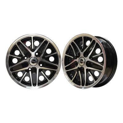 Rines 15 Pulgadas 4/130 Cosmic Folks Wheels Negro Vocho 74-03