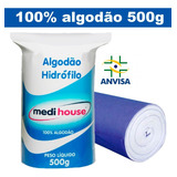 Algodão Hidrófilo Em Rolo 500g - Pct. 1 Rolo De Algodão