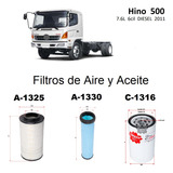 Kit De Filtros Aire Y Aceite Hino 500 Bus 4.7l 4cil 2011