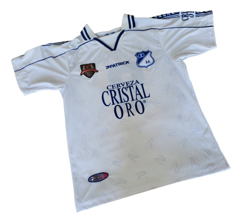 Camiseta Homenaje A Millonarios Cristal Oro Blanca 