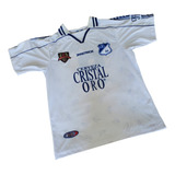 Camiseta Homenaje A Millonarios Cristal Oro Blanca 