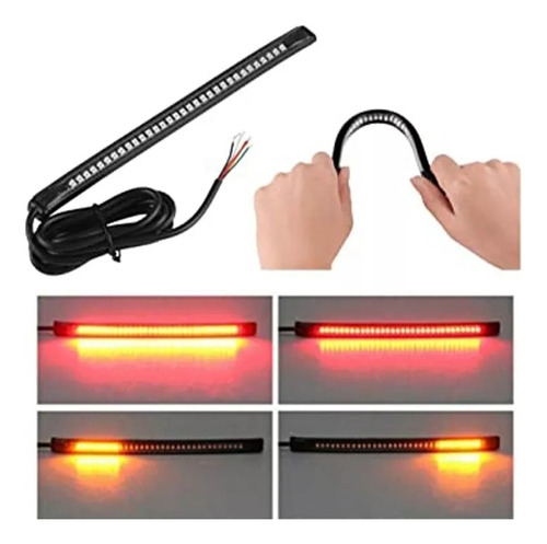 Cinta Led Stop Direccionales Flexible Impermeable Moto Carro