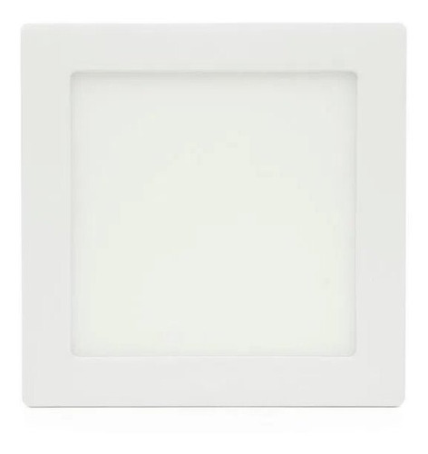 Panel Plafon Led 12w Cuadrado Aplicar Luz Calida Sica