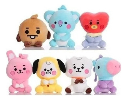 7 Piezas Kpop Bts. Bt21 Muñeco Peluche Juguete Niños Regalo