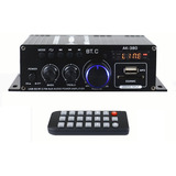 Mini Amplificador De Potência De Áudio Ak380 40w+40w, Som Po