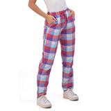 Pantalon Cuadrille Tipo Pijama Hombre Mujer Relax Comodo