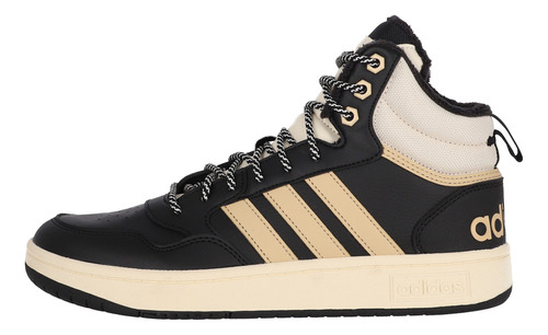 Zapatilla adidas Hoops 3.0 Mid Hombre Negras/cremas