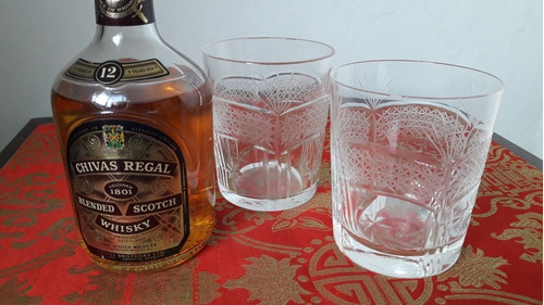 Vasos De Cristal Tallado Para Whisky.