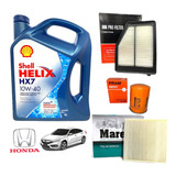 Kit Service Shell Helix 10w40 + Filtros Honda Civic 1.8 16v