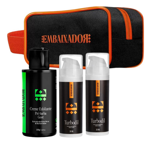 Produto Pra Nascer Barba Blend Turbodil Kit 2 Meses C\ Bag