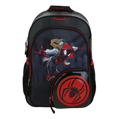 Mochila Grande Chenson Miles Morales Marvel Foster Mm71017-2 Negro Foster