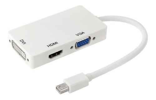 Convertidor Mdp Mini Displayport 3x1 3 En 1a Hdmi Vga Dvi 