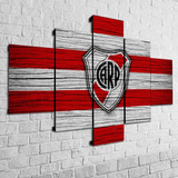Cuadro River Plate Bandera Decorativo Poliliptico Futbol 002