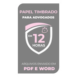 Papel Timbrado Personalizado Advogado Advocacia Criar Word