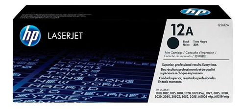 Hp Toner 12a Q2612a Negro Para Hp Laserjet 1018, Lase