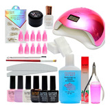 Kit De Esmaltado Permanente  Lampara 48 Watts Pro Stamping