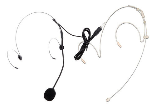 2 Piezas Cables Auricular Con Micrófonos Micrófonos 3,5 Mm