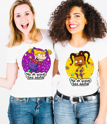 Playeras Para Pareja De Amigas - Amigos ¡personalizada!