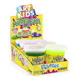 Slime Kimeleka Dinos 180g Acrilex - Caixa Com 6 Potes