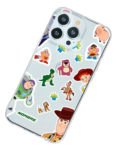 Funda Para iPhone Personajes Toy Story Personalizado Nombre