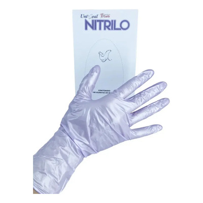 Guantes Nitrilo UniSeal Lila Talla XCH Hipoalergénicos Sin Polvo | MercadoLibre