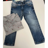 Conjunto De Jean Y Camisa Old Navy Nene - 2 Años