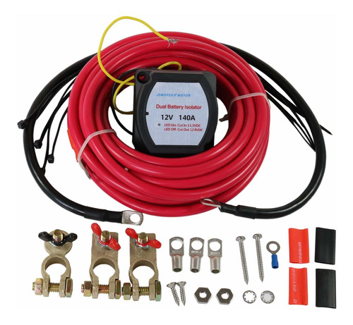 Jdmspeed Kit De Aislamiento De Batería Doble De 12 V 140 A P