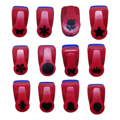 Perforadora De Figuras. Perfora Foamy. 2.5cm. 12 Pz. Pascua Rojo N A