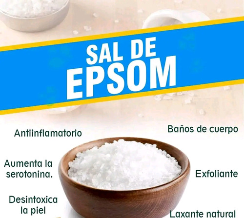 Sal De Epsom/ Sulfato De Magnesio/ Fibromialgia 