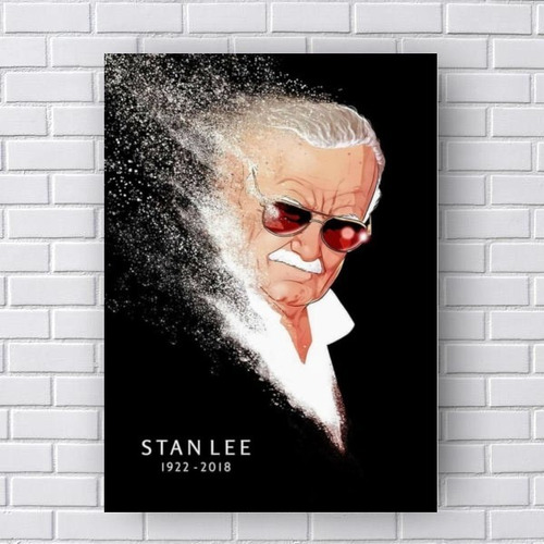 Placa Decorativa Stan Lee - Marvel - Herói - Quadrinhos #2