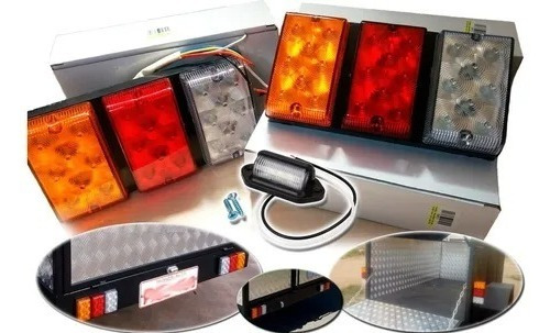 Foco Led Carro De Arrastre (par) + 1 Luz Patente 