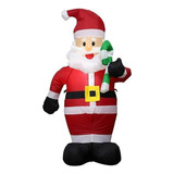 Navidad Inflable Santa Claus Con Casa De Caña De Caramelo