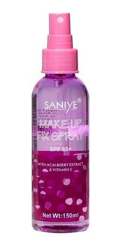 Fijador De Maquillaje Saniye Make Up Fix Spray Varios Sabor