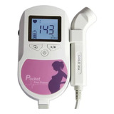 Ultrassom Doppler Fetal Monitor Batimento Cardíaco Contec Cor Rosa