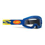 Goggles Moto Powercore Flame Navy Clear Lens Fmf Original