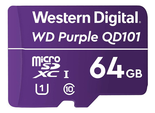 Tarjeta Microsd Western Digital Wd Purple Sc Qd101 64gb 
