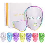 Mascara Led Con Cuello Control Regulador 7 Colores Fototerap