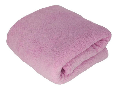 Cobertor Hazime Enxovais Microfibra Cor Rosa-claro De 220cm X 140cm