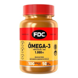 Suplemento Em Cápsula Fdc Vitaminas  Ômega 3 Em Pote De 140g 100 Un