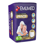 Pañales Adulto - Emumed Pants - Talla G- 18 Uds.
