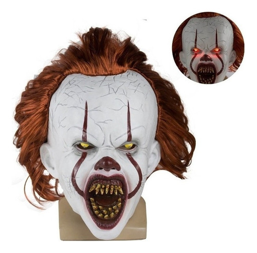 1 Rueda De Halloween Látex Eso El Payaso Pennywise Led