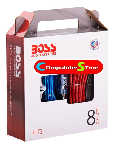 Kit De Cables Boss 2 Potencias 2500w 8 Gauge Envio Gratis