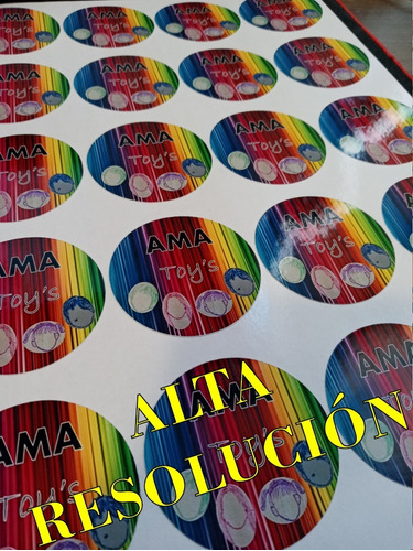 100 Stickers Autoadhesivos Personalizados 7cm
