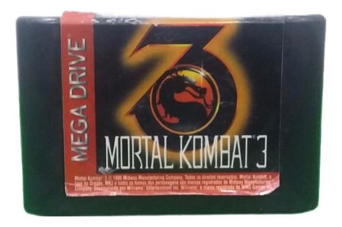 Mega Drive Jogo Original Mortal Kombat 3 Ou Mk 3 Original