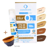 Cosmobeauty Filtro Solar Blur O3 Bege Fps 95 + Pincel Brinde