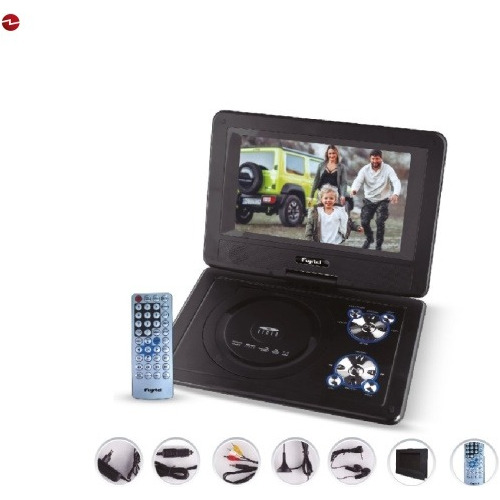 Mini Dvd + Tv Televisor Portátil Color, Usb, Sd, 220v/12v