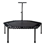 Trampolin Ejercicio Hexagonal Plegable 50in Barra Soporte