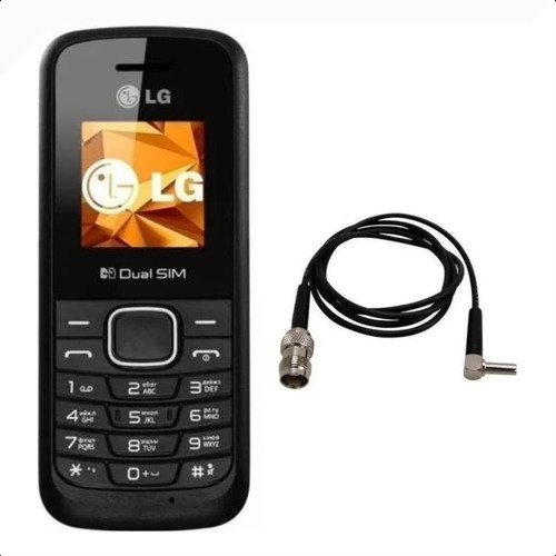 Celular Idoso Antigo LG + Adaptador Para Antena Rural 